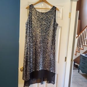 Comfortable flowy sequin dress